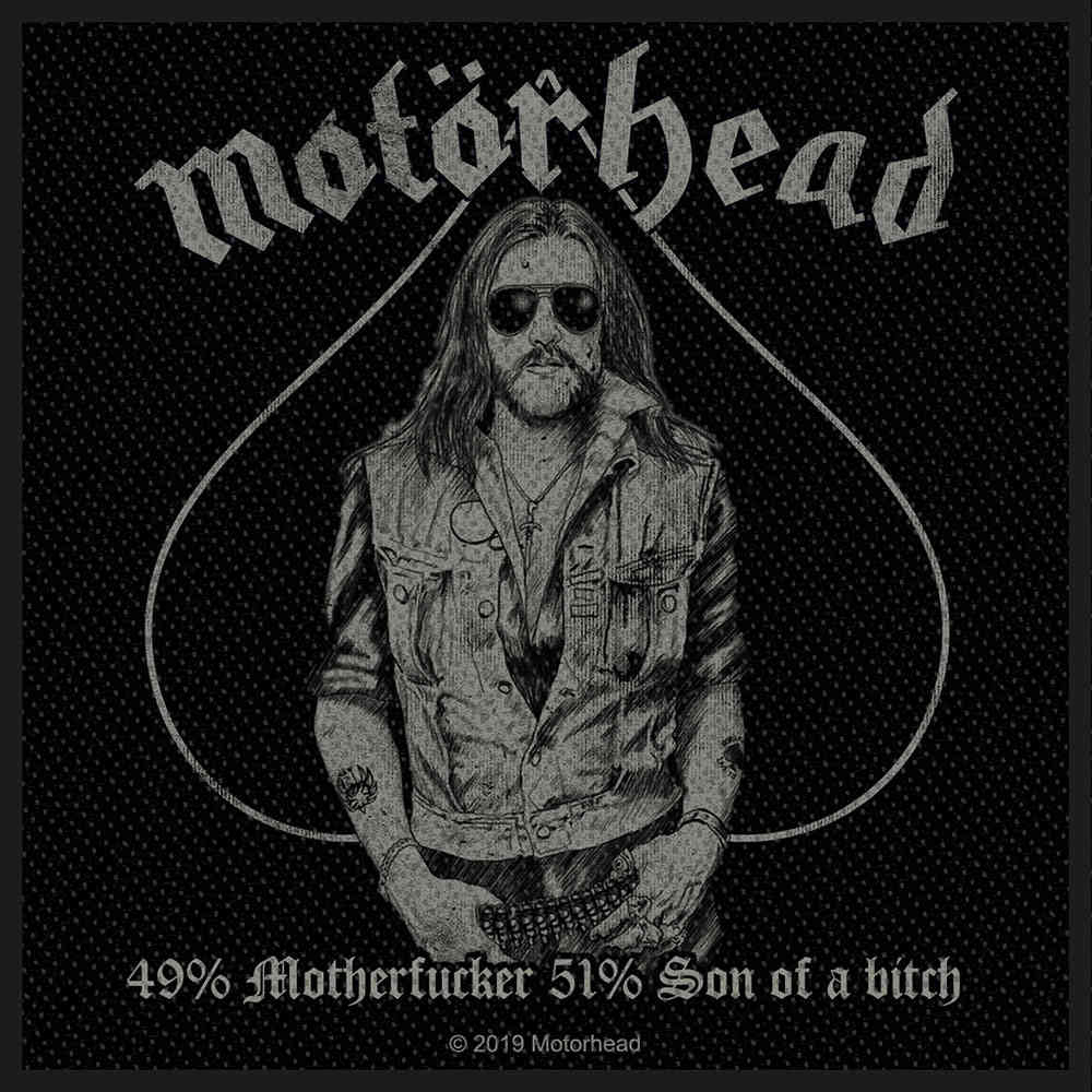 Motorhead - 49% Motherfucker Patch - Zwart